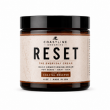 Coastline RESET the everyday cream. Daily conditioning cream for beard, skin, and hair. Coastal Reserve Scent