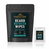 Beard Refresh Mint Wipes- 20 Individual Travel Packets